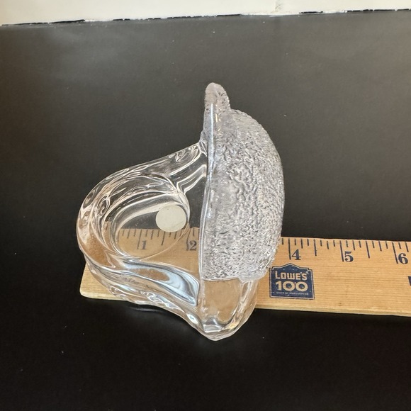 Vintage PartyLite‎ Tea Light Dolphin Candle Holder Glass 4" Nautical Decor - Picture 5 of 8